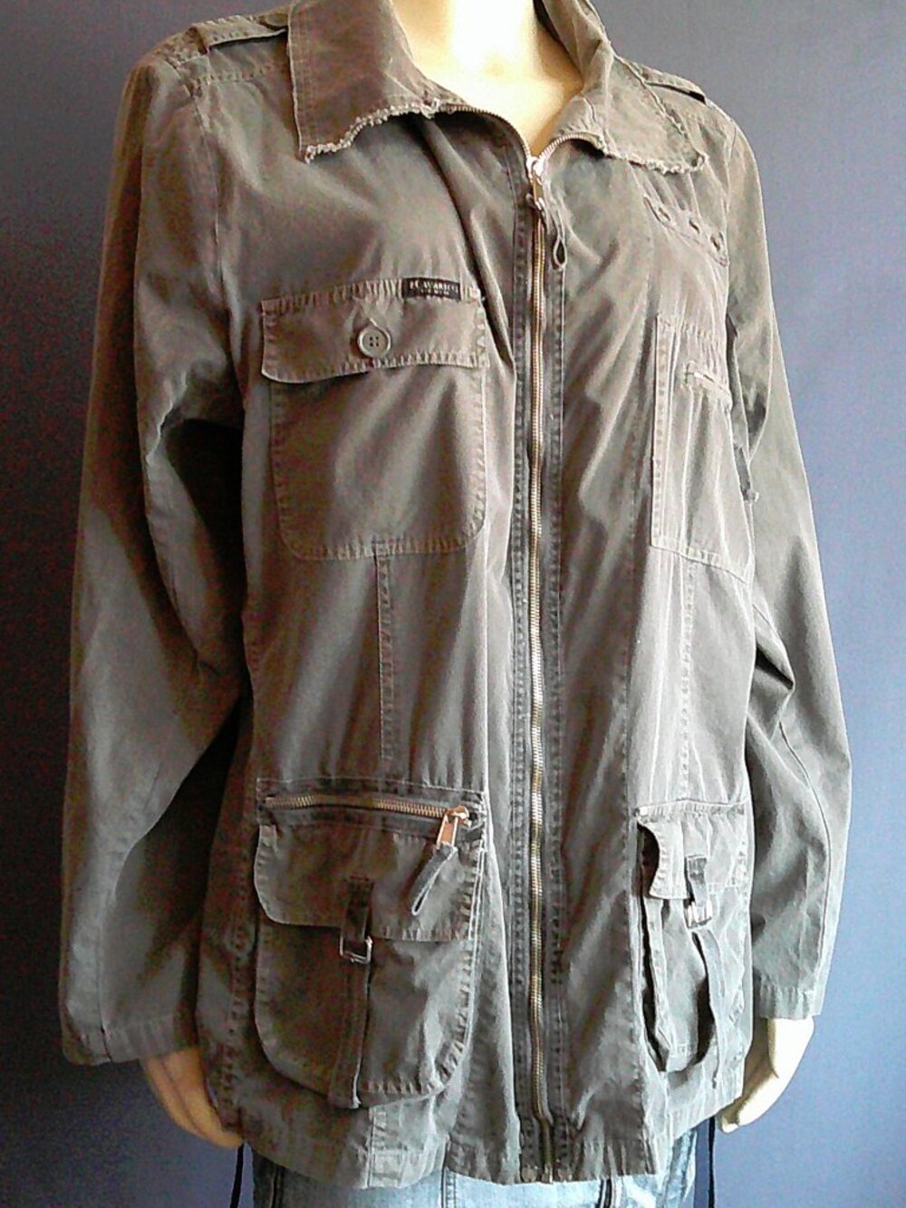 Z. Cavaricci Military Army Olive Drab Cargo Pocket 1X